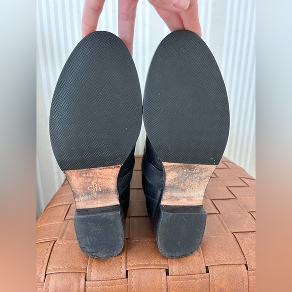 Cole Haan Nike Air Whitley Bukle Boots Moto Women’s Size 8.5 Knee High Black - Picture 10 of 11